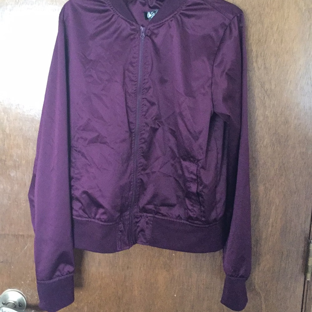 Maroon windbreaker